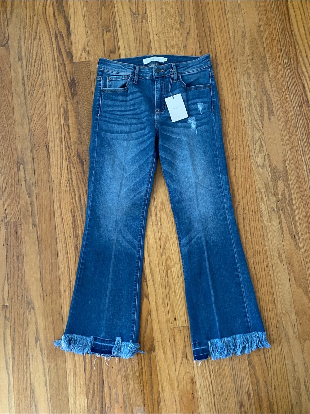 Hidden Jeans Happi Crop Flare Denim Jeans